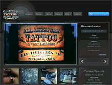 Tablet Screenshot of allamericantattoostudio.com
